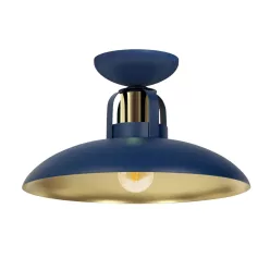   MILAGRO MLP7713 FELIX Loft Mennyezeti Lámpa Sötétkék, Arany E27 IP20
