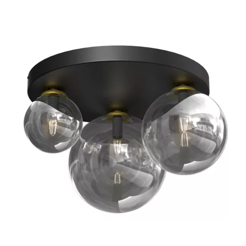 MILAGRO MLP8417 REFLEX Loft Mennyezeti Lámpa Fekete, Arany E14 IP20