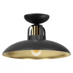   MILAGRO MLP8905 FELIX Loft Mennyezeti Lámpa Fekete, Arany E27 IP20