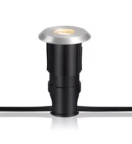 MARKSLÖJD 107716 GARDEN24 Kültéri Talajba Építhető Lámpa Ezüst LED IP44