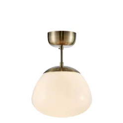   MARKSLÖJD 108544 RISE Glamour Mennyezeti Lámpa Fehér, Sárgaréz E27 IP20