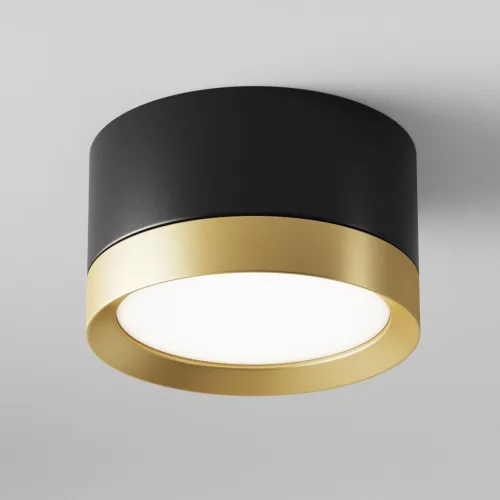 MAYTONI C086CL-GX53-SRD-BG HOOP Hengeres Mennyezeti Lámpa Fekete, Arany GX53 IP20