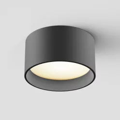   MAYTONI C089CL-12W3K-B VEGA Hengeres Mennyezeti Lámpa Fekete LED IP20