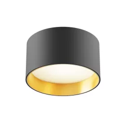   MAYTONI C089CL-12W3K-BMG VEGA Hengeres Mennyezeti Lámpa Fekete, Matt Arany LED IP20