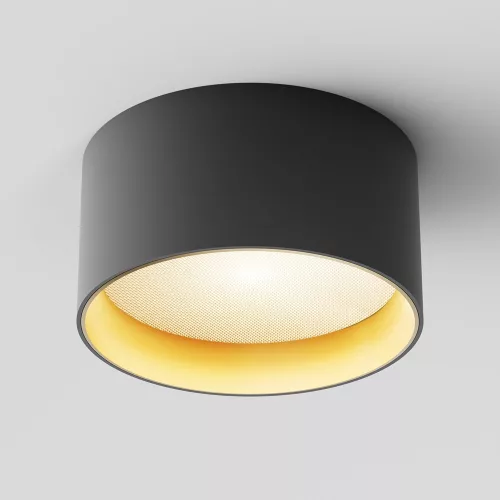 MAYTONI C089CL-15W3K-BMG VEGA Hengeres Mennyezeti Lámpa Fekete, Matt Arany LED IP20