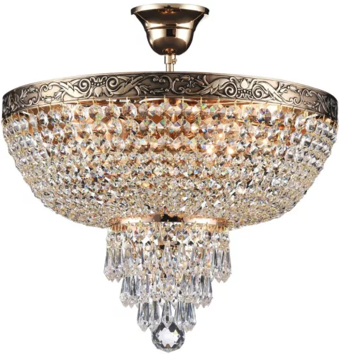 MAYTONI DIA890-CL-05-G PALACE Kristály Mennyezeti Lámpa Antik Arany E27 IP20