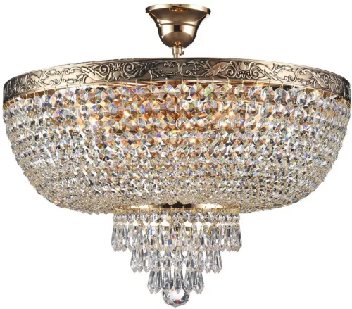 MAYTONI DIA890-CL-06-G PALACE Kristály Mennyezeti Lámpa Antik Arany E27 IP20