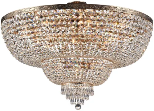 MAYTONI DIA890-CL-18-G PALACE Kristály Mennyezeti Lámpa Antik Arany E27 IP20