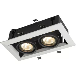   Maytoni METAL MODERN DL008-2-02-W Beépíthető spotlámpa 2xGU10/50W IP20