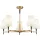 MAYTONI H001CL-05BS ZARAGOZA Modern Csillár Fehér, Sárgaréz E14 IP20