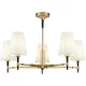 MAYTONI H001CL-05BS ZARAGOZA Modern Csillár Fehér, Sárgaréz E14 IP20