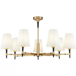   MAYTONI H001CL-07BS ZARAGOZA Modern Csillár Fehér, Sárgaréz E14 IP20