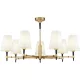 MAYTONI H001CL-07BS ZARAGOZA Modern Csillár Fehér, Sárgaréz E14 IP20