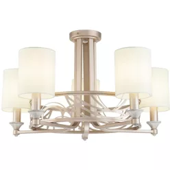   MAYTONI H004CL-05BG VITTORIA Mennyezeti Csillár Tejszínes, Arany E14 IP20