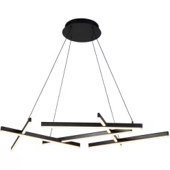   MAYTONI MOD016PL-L75B LINE Modern Led Függesztett Lámpa Fekete LED IP20