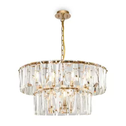   MAYTONI MOD043PL-12G PUNTES Kristály Függesztett Lámpa Arany E14 IP20