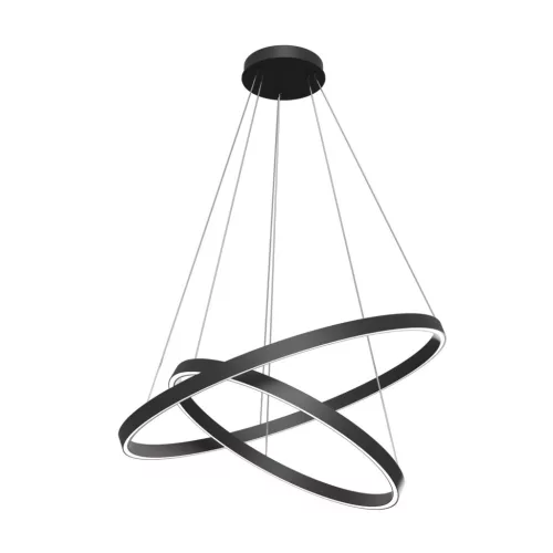 MAYTONI MOD058PL-L74B4K RIM Modern Led Függesztett Lámpa Fekete LED IP20