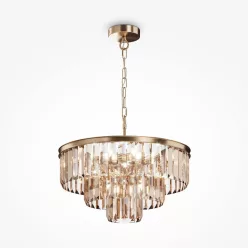  MAYTONI MOD085PL-07G REVERO Kristály Függesztett Lámpa Arany E14 IP20
