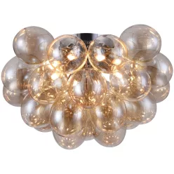   MAYTONI MOD112CL-08G BALBO Glamour Mennyezeti Lámpa Borostyán, Nikkel G9 IP20