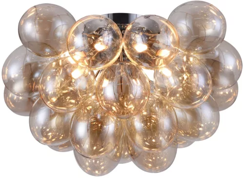 MAYTONI MOD112CL-08G BALBO Glamour Mennyezeti Lámpa Borostyán, Nikkel G9 IP20
