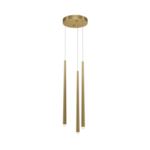 MAYTONI MOD132PL-L18BSK CASCADE Hengeres Függesztett Lámpa Fehér, Sárgaréz LED IP20