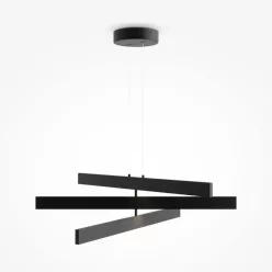   MAYTONI MOD163PL-L38B4K1 ORIGAMI Modern Led Függesztett Lámpa Fekete LED IP20