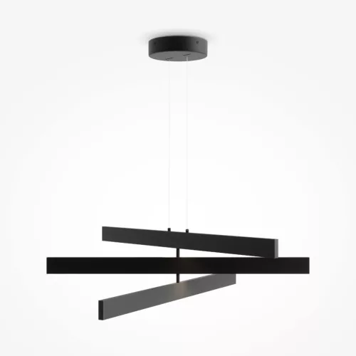 MAYTONI MOD163PL-L38B4K1 ORIGAMI Modern Led Függesztett Lámpa Fekete LED IP20