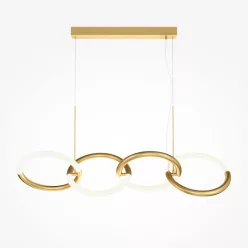   MAYTONI MOD165PL-L40G3K NODE Modern Led Függesztett Lámpa Fehér, Arany LED IP20