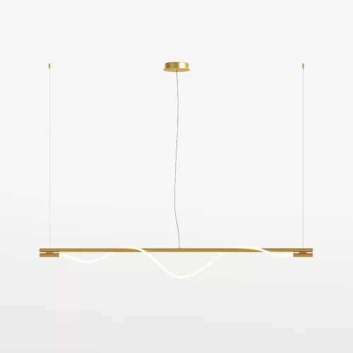 MAYTONI MOD166PL-L20G3K TAU Modern Led Függesztett Lámpa Fehér, Arany LED IP20