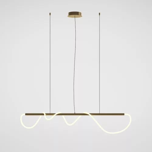 MAYTONI MOD166PL-L30G3K TAU Modern Led Függesztett Lámpa Fehér, Arany LED IP20
