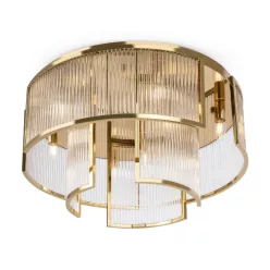   MAYTONI MOD174CL-09G FRAME Glamour Mennyezeti Lámpa Átlátszó, Arany E14 IP20
