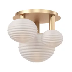   MAYTONI MOD268CL-03G REELS Glamour Mennyezeti Lámpa Fehér, Sárga E14 IP20