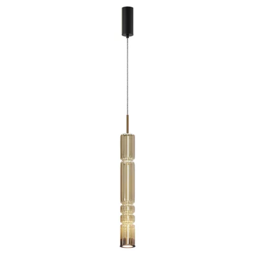MAYTONI MOD272PL-L12BS3K ORDO Hengeres Függesztett Lámpa Fekete, Konyak LED IP20