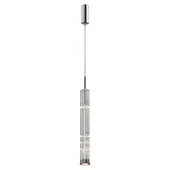   MAYTONI MOD272PL-L12CH3K ORDO Hengeres Függesztett Lámpa Króm, Átlátszó LED IP20