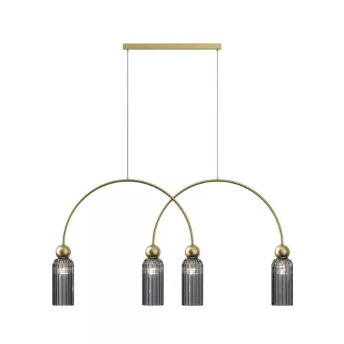 MAYTONI MOD302PL-04GR ANTIC Többágú Függesztett Lámpa Szürke, Arany E14 IP20
