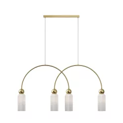   MAYTONI MOD302PL-04W ANTIC Többágú Függesztett Lámpa Fehér, Arany E14 IP20
