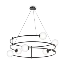   MAYTONI MOD317PL-06B BALANCE Többágú Függesztett Lámpa Fekete G9 IP20