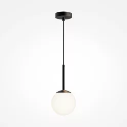   MAYTONI MOD321PL-01B BASIC FORM Modern Függesztett Lámpa Fehér, Matt Fekete E14 IP20