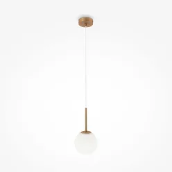   MAYTONI MOD321PL-01G1 BASIC FORM Modern Függesztett Lámpa Fehér, Arany E14 IP20