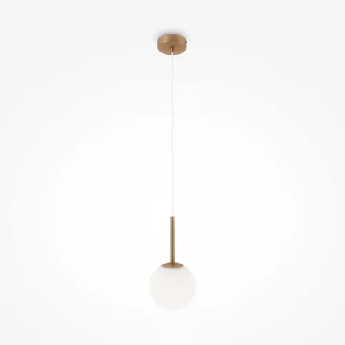 MAYTONI MOD321PL-01G1 BASIC FORM Modern Függesztett Lámpa Fehér, Arany E14 IP20