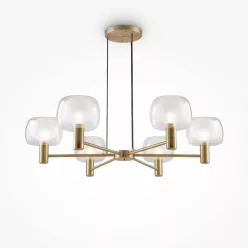   MAYTONI MOD411PL-06G VISION Glamour Csillár Átlátszó, Arany E14 IP20