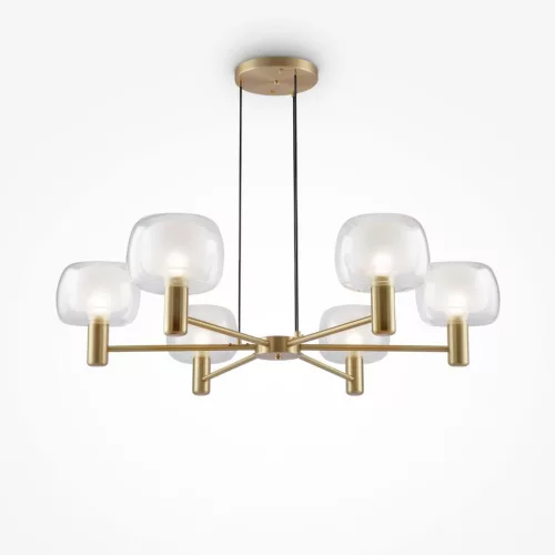 MAYTONI MOD411PL-06G VISION Glamour Csillár Átlátszó, Arany E14 IP20