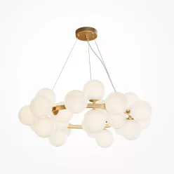   MAYTONI MOD545PL-25BS DALLAS Modern Led Függesztett Lámpa Matt Fehér, Arany G9 IP20