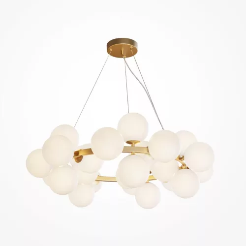 MAYTONI MOD545PL-25BS DALLAS Modern Led Függesztett Lámpa Matt Fehér, Arany G9 IP20