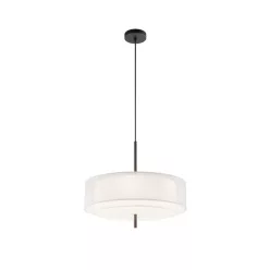   MAYTONI MOD613PL-05W1 BERGAMO Ernyős Függesztett Lámpa Fehér, Fekete, Átlátszó E27 IP20