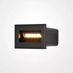   MAYTONI O045SL-L3B3K BOSCA Kültéri Falba Építhető Lámpa Fekete LED