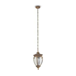   MAYTONI O414PL-01GB FLEUR Kültéri Függő Lámpa Antik Bronz, Fekete, Arany IP44