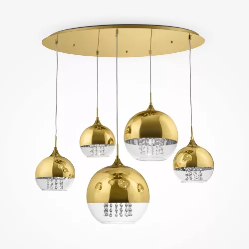 MAYTONI P140-PL-170-5-G FERMI Többágú Függesztett Lámpa Arany E27 IP20