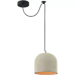   MAYTONI T451-PL-01-GR BRONI Modern Függesztett Lámpa Fekete, Szürke E27 IP20