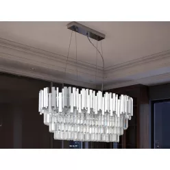 NEDES N2214 PLAZA Kristály Függesztett Lámpa IP20